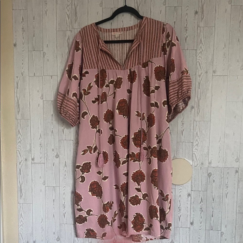 Knox Rose Pink Coral Coral Boho Style Dress